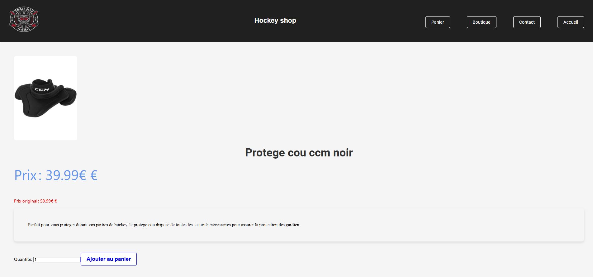 description produit